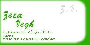 zeta vegh business card